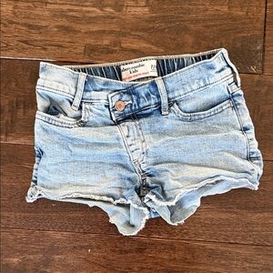 Abercrombie & Fitch Light Wash Denim Cutoff Shorts